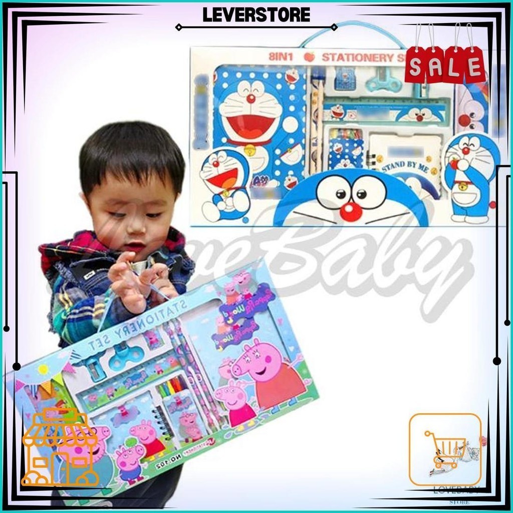 

Mm Paket Alat Tulis 14 In 1 / Stationery Set / Study Set Anak Karakter / Set Alat Tulis Box Anak Best Seller