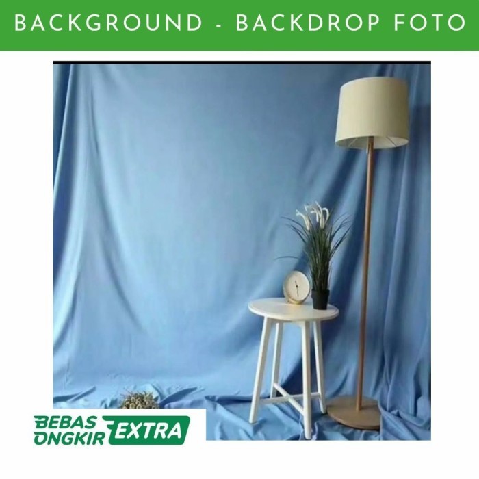 KAIN POLOS BIRU BACKGROUND FOTO DAN STUDIO, BAHAN POLOS LATAR WARNA