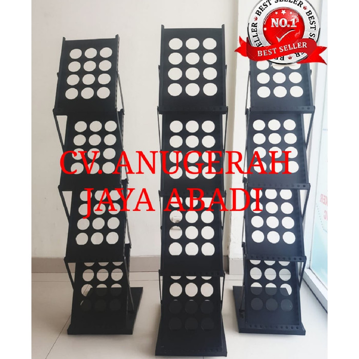 

Promo Rak Susun Brosur Besi 4 Susun / Rak Display