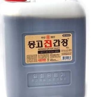 

Monggo Kecap Asin Soy Sauce Jin Gan Jang Multipurpose 13 Ltr Korea