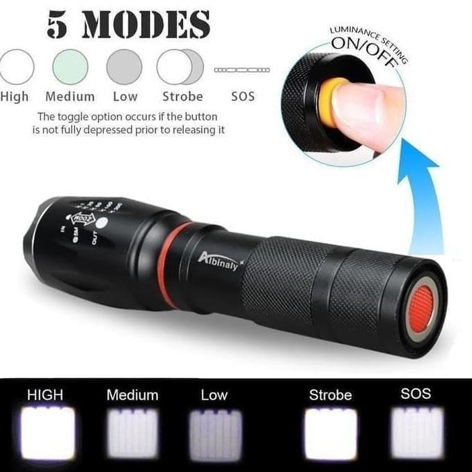 Senter LED Super Terang Senter LED Original Super Terang