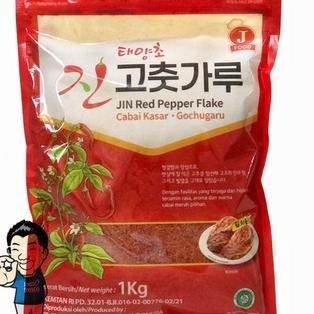 

Jin Red Pepper Flake- Gochugaru For Kimchi -Bubuk Cabai Kasar 1 Kg