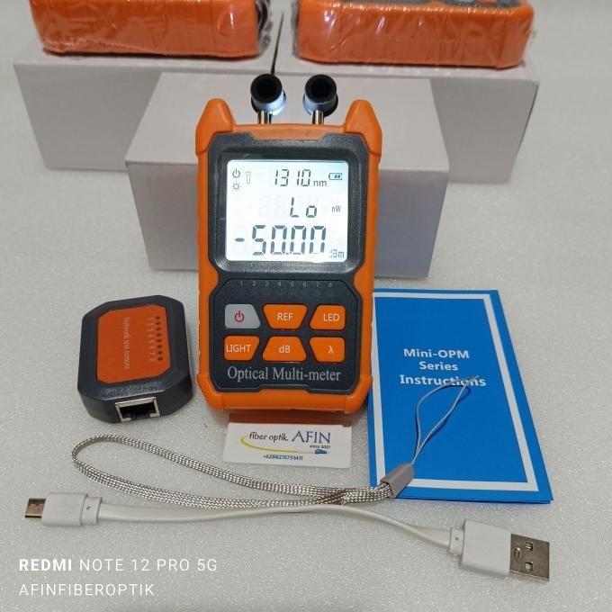 Opm Mini 3 In 1 Fiber Optik/Mini Opm Fiber Optik/Opm,Laser/Vfl,Senter