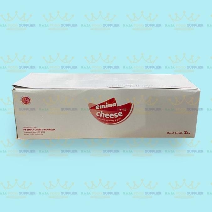 

Mozzarella Cheese Blok Emina 2 kg - Keju Mozarella p35m