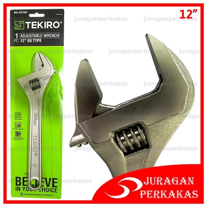 Tekiro Kunci Inggris 12 Inchi Wr-Ad0283