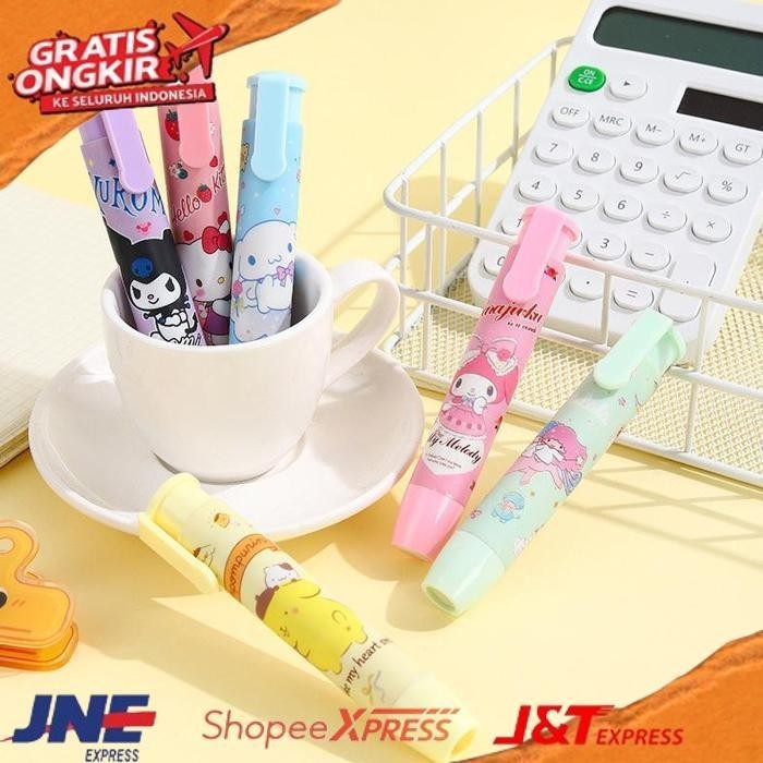 

[Ready] Toko1234. Penghapus Pensil Mekanik Motif Karakter Lucu / Mechanical Eraser / Penghapus Bentuk Lipstick / HapusanEraserLipstik