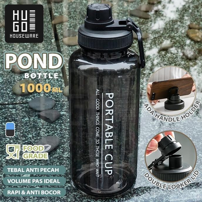 HUGO Botol Minum 1 liter Botol Air Anak 1000 ml Botol Minum Olahraga