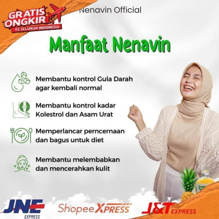 

Promo!!! Cuka Nanas Original Organik 300Ml / Nenavin / Atasi Diabetes Ampuh / 100% Nanas Utuh With Mother / Nenavin Official Store / Bpom Gdg