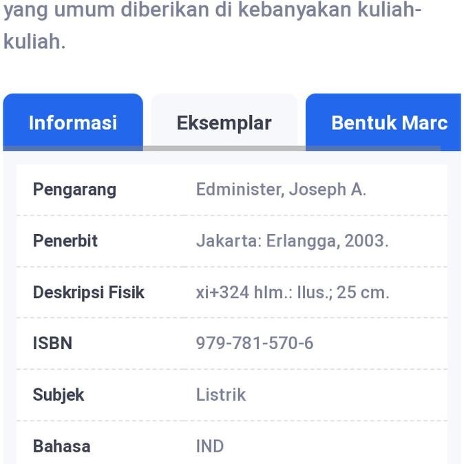 [Bayar Di Tempat] Buku Rangkaian Listrik. Edisi 4. / Joseph Edminister. Schaum.