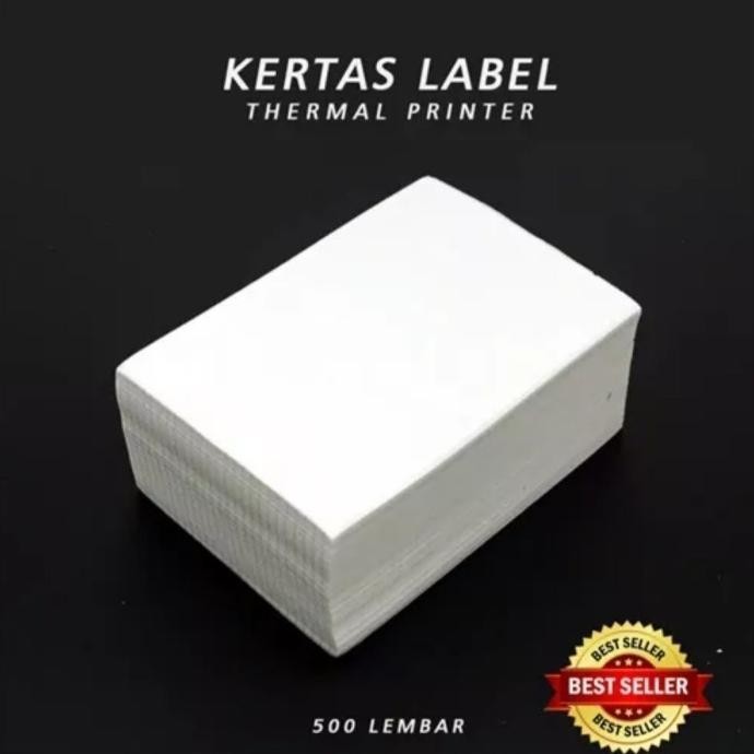 

Kertas Resi Label Thermal A6 Resi Barcode - 100x150mm Lipat/Roll 500PC