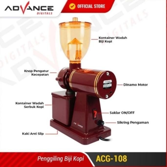 [New] Coffee Maker Grinder Listrik Electric Otomatis Advance Acg-108