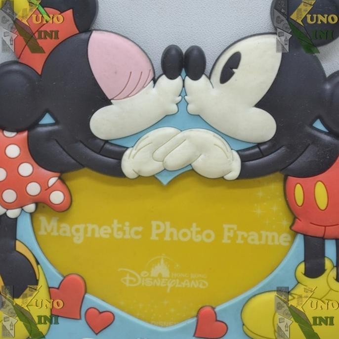 [Promo] Tempelan Magnet - Photo Frame Micky & Minnie Mouse Hongkong Disneyland