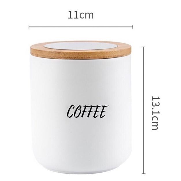 [Bisa Cod] Tempat Penyimpanan Kopi Teh Gula/Toples Kopi Keramik Set