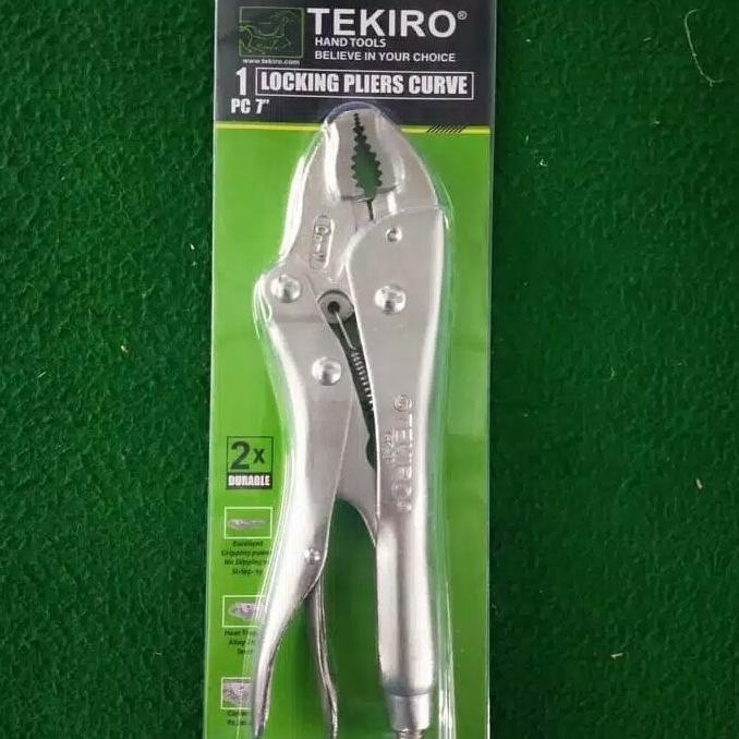 Tang Buaya Tekiro Vice Grip Tang Stel Setel Tekiro 7" Tang Jepit Bengk