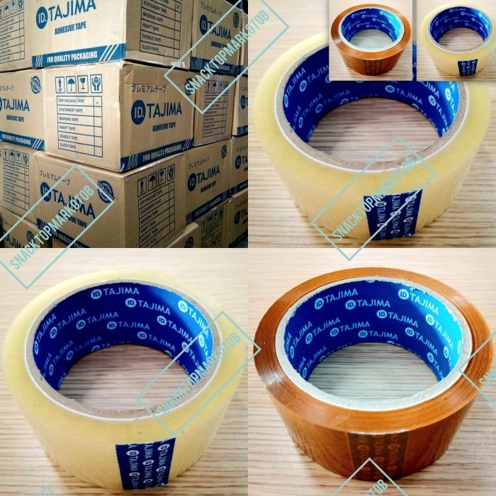 

Lakban Bening/Coklat Tajima Blue Core 2Inch(45Mm) 72Yards Per Dus