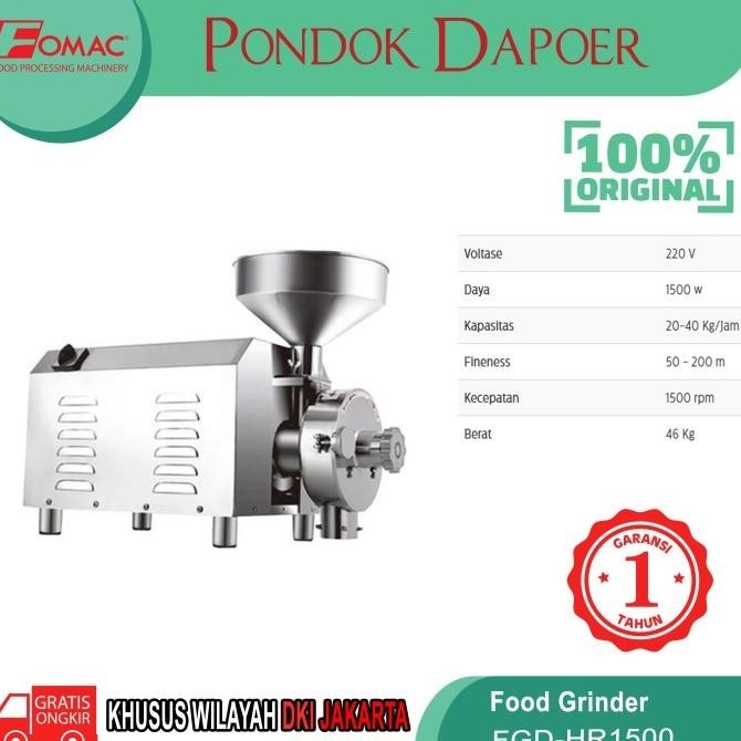 [Baru] Mesin Penggiling Kopi Coffee Grinder / Fgd-Hr1500 Fomac