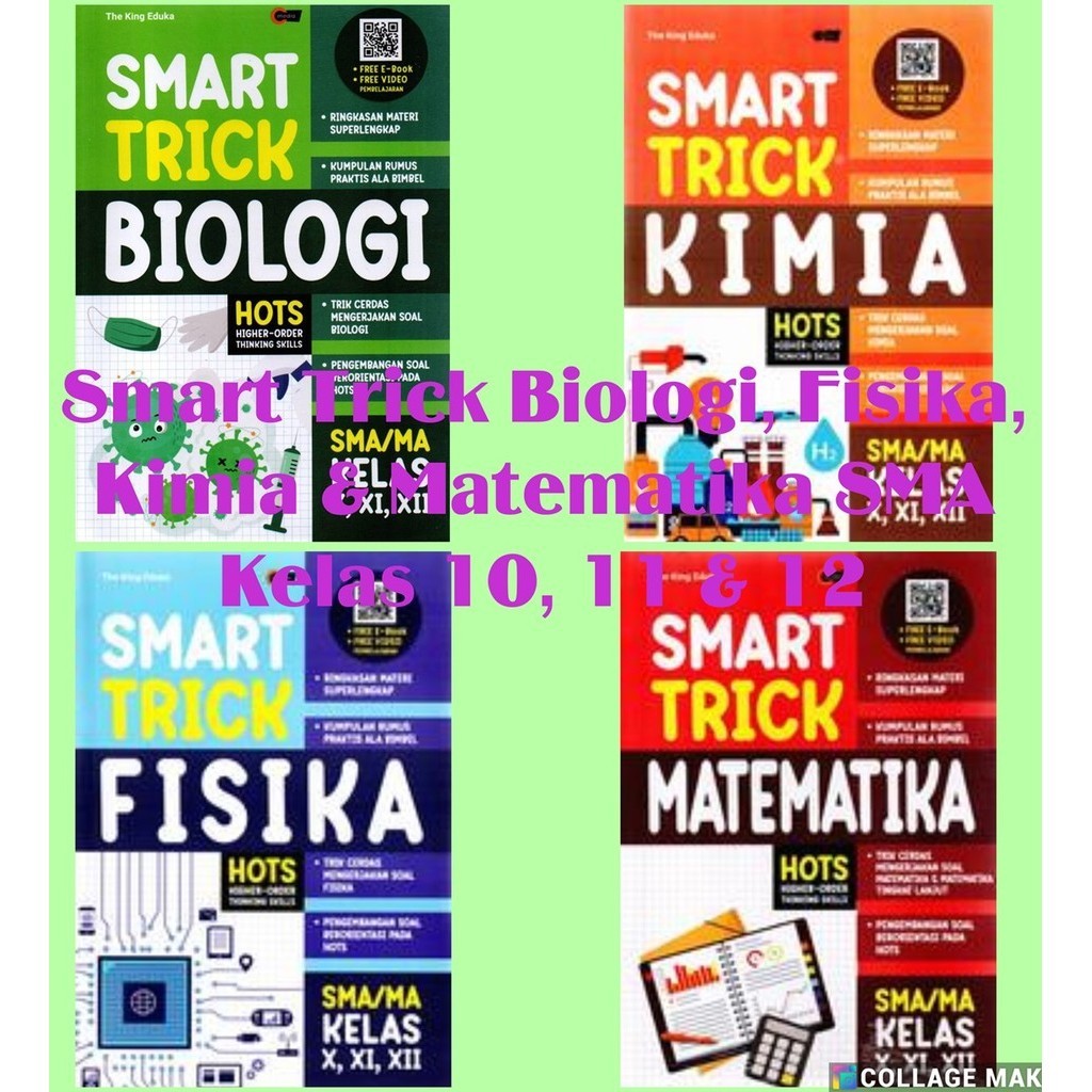 Smart Trick Kimia, Fisika, Biologi SMA Kelas 10, 11 & 12
