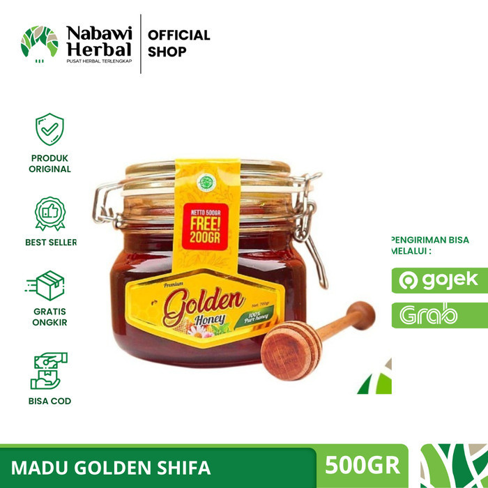 

Ready GOLDEN HONEY - Madu Golden Shifa Syifa Honey 500gr (Free 200gr)