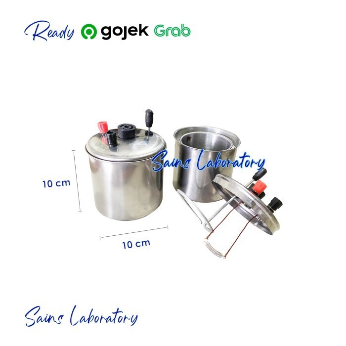 Kalorimeter Joule Stainles Calorimeter Alat Pengukur Kalor Logam 1 Pcs