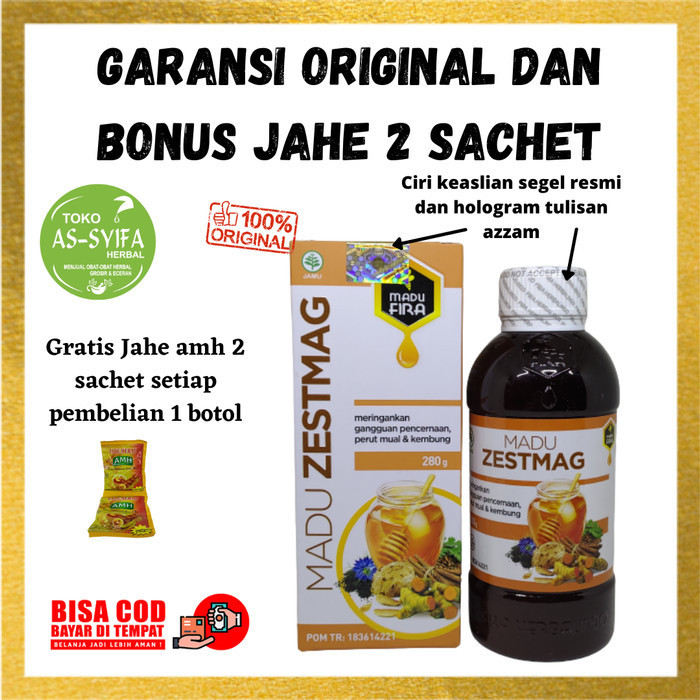 

Ready Madu Zestmag Original / Madu Asam Lambung/ Maag/Gerd