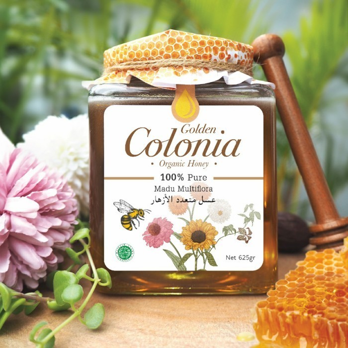 

Ready Pure Organic Honey - Madu Murni Organic 625g - Golden Colonia Honey