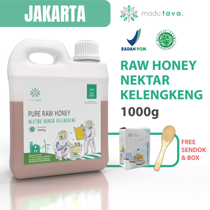

Ready Madu Murni Asli Tava 1kg Nektar Kelengkeng 100% Pure Raw Honey Alami