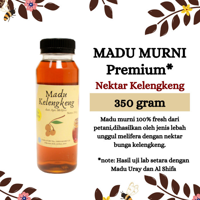 

Ready Madu / Madu Asli / Madu Murni Kelengkeng Premium 350 Gram
