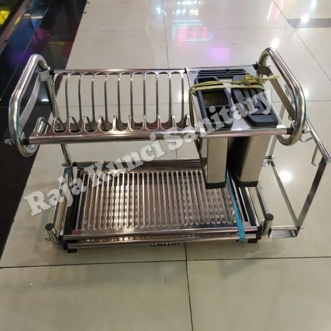 [Ready] Rak Piring 2 Susun Stainless 304/ Rak Piring Knokers Wjd 550