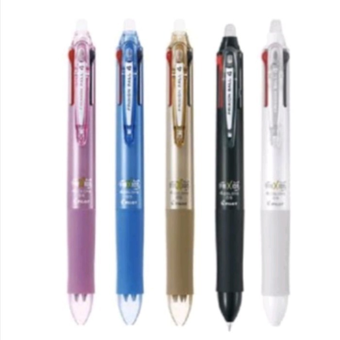 

Ready PILOT FRIXION CLICKER.4 IN 1/LKFB-80EF/1 PULPEN 4 WARNA TINTA.(1pcs)