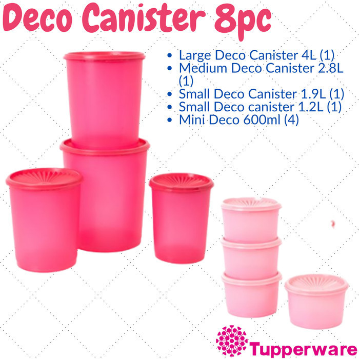 Toples Snack Tupperware - Toples Makanan - Toples Set Vaso (4)