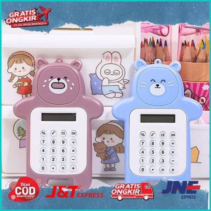

[Ready] Toko1234. Calculator Mini Portable Motif Bear Kalkulator Portable Mini Beruang Kalkulator Unik Kalkulator 8 Digit Mini Portable Kalkulator Beruang Tombol Karet Kalkulator Sekolah /StationaryWarnaWarni.