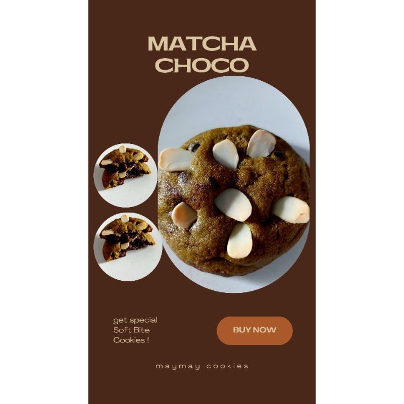 

Soft Cookies Matcha Choco by Maymay Cookies