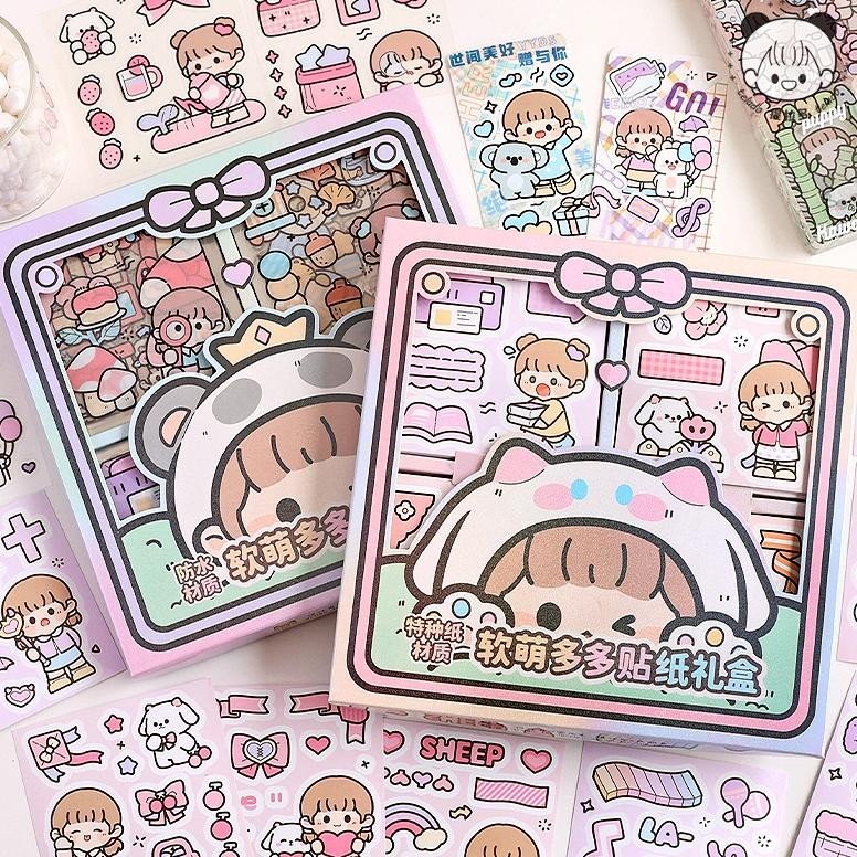 

FE24 72 Lembar Stiker Box Aesthetic Edisi Dodo Girl 1 Box TLD80 Premium