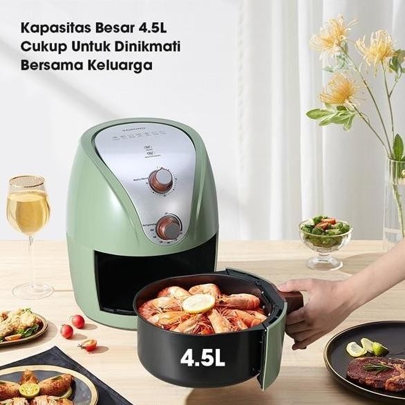 [New] Samono Air Fryer Alat Mesin Penggoreng Oven Kue Tanpa Minyak 4.5L