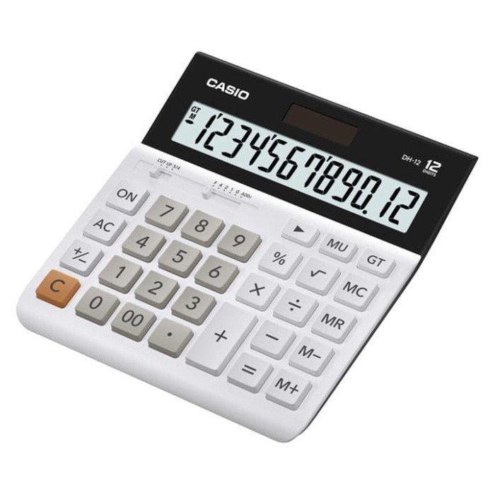 

Ready Casio Wide Series Calculator DH-12-WE White