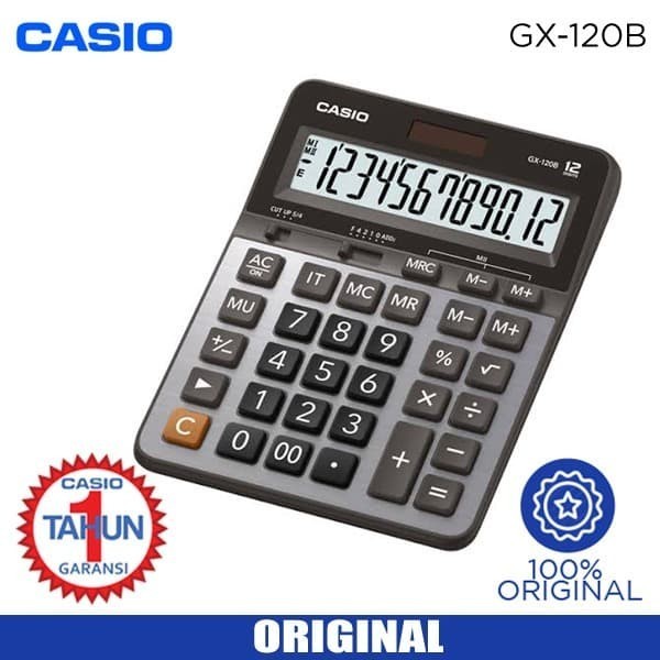 

Ready Casio Calculator GX 120 B 12digit large display