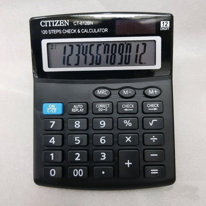 

Ready Kalkulator Citizen 12 Digit Ukuran 10x12 Cm Check Dan Correct