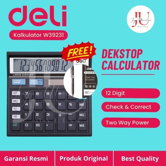 

Ready Kalkulator DELI DLC 512 / W39231B Check & Correct Original
