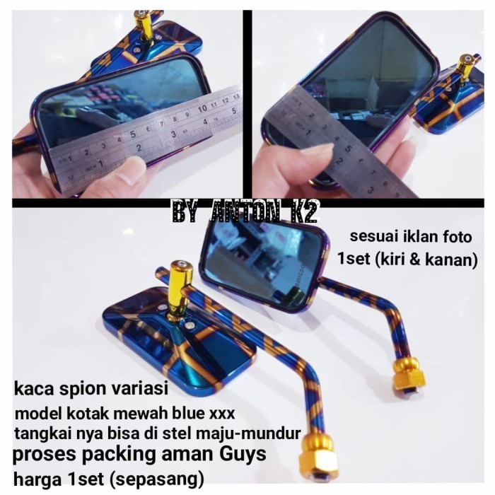 Kaca Spion Model Kotak Variasi Motor Supra X/Supda X 125/Supra Fi/Gtr