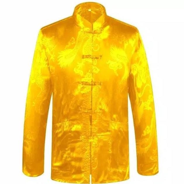 Cheongsam Atasan Pria Lengan Panjang