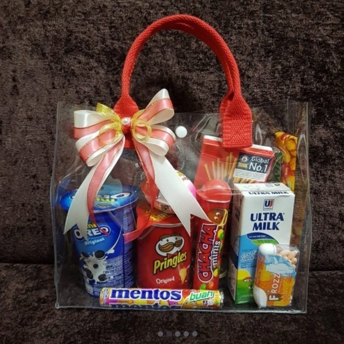 Tas Mika Tebal Transparant Tote Bag Mika Tas Souvenir Ultah