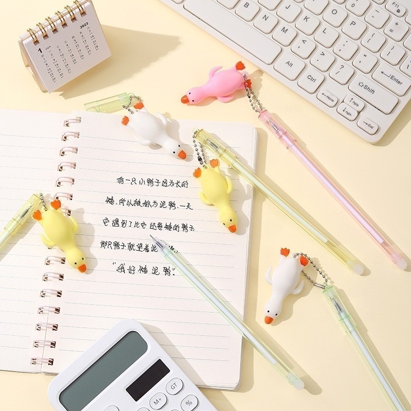 

OST Pulpen Lucu Aesthetic Gantungan Bebek Pulpen Gantungan Kartun Lucu Pen Gantungan Ayam Bolpoint Karakter Bebek Pena Gel Bolpen Unik Alat Tulis Kantor Gel Karakter