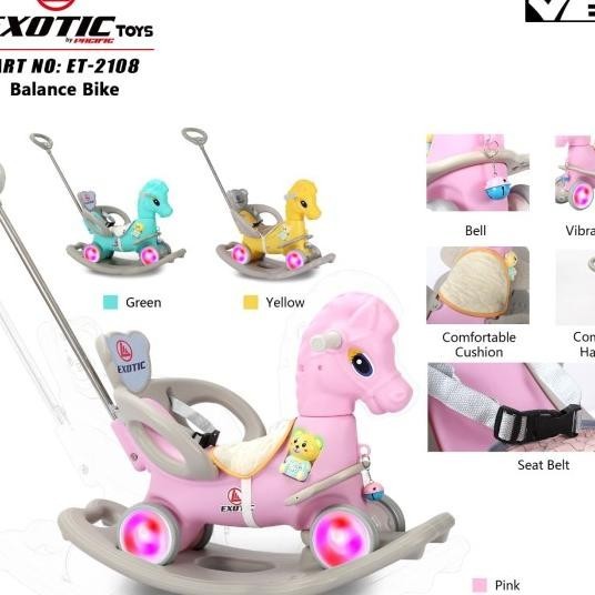 Maianan Anak Kuda Kudaan Jungkat-Jungkit Exotic Et 2108