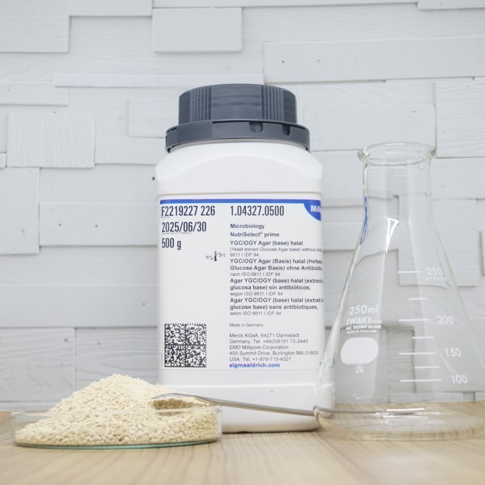 YGC/OGY Agar base HalalMERCK1.04327.0500Microbiology500g