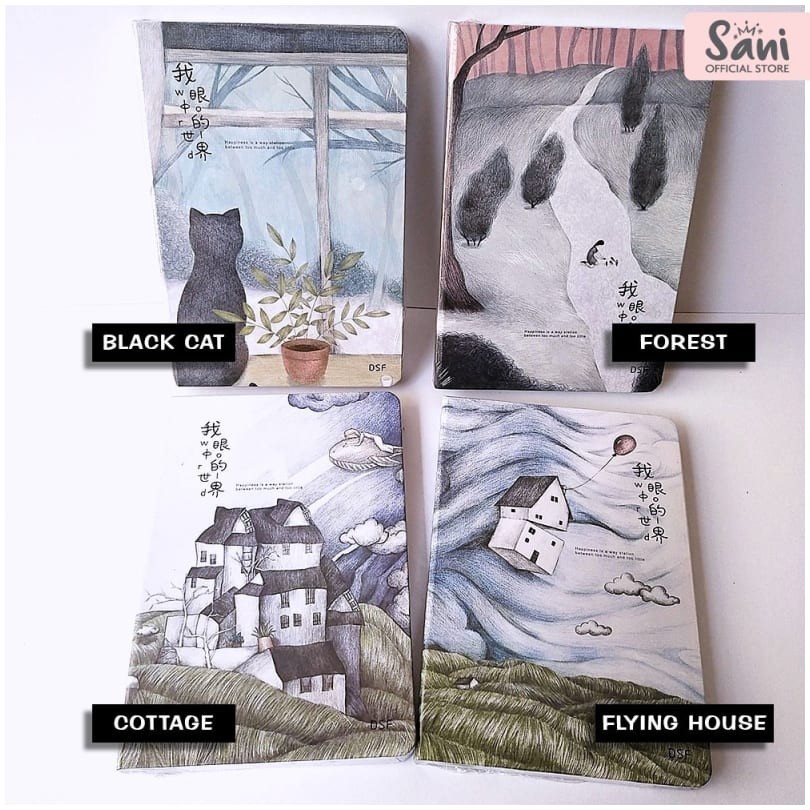 

Sani | Buku Diary Notebook Hardcover - HAPPINESS DSF 9429-04 (ATK)