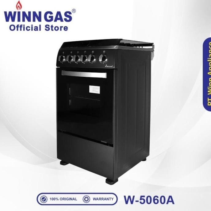 [New] Winn Gas Kompor Freestanding 4 Tungku + Oven Winn Gas 5060 New Colour
