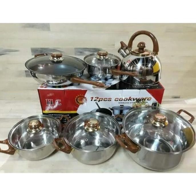 [New] Panci Set Happy Call Isi 12 Pcs Cookware Set