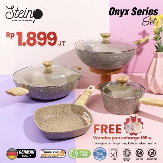 [Promo] Stein Cookware Onyx Package / Stein Paket Onyx
