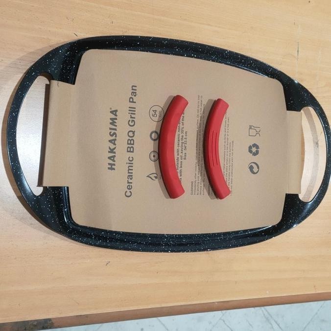 [Ready Stock] Hakasima Big Ceramic Bbq Grill Pan