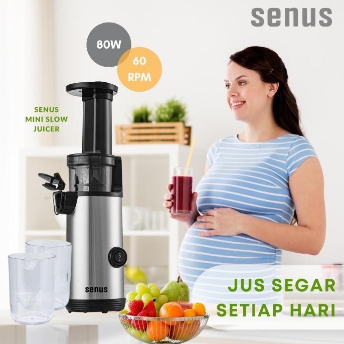 [Baru] Senus Slow Juicer Pengekstrak Buah Low Watt Tanpa Ampas